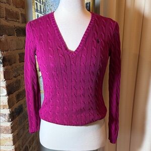 Ralph Lauren Sport Knit Top - Raspberry/Magenta